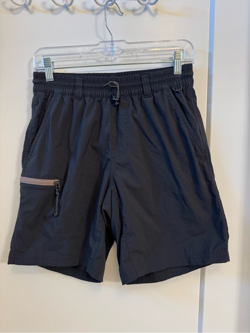 Men's REI Hiking Shorts Elastic-Waist Black Small 8” inseam